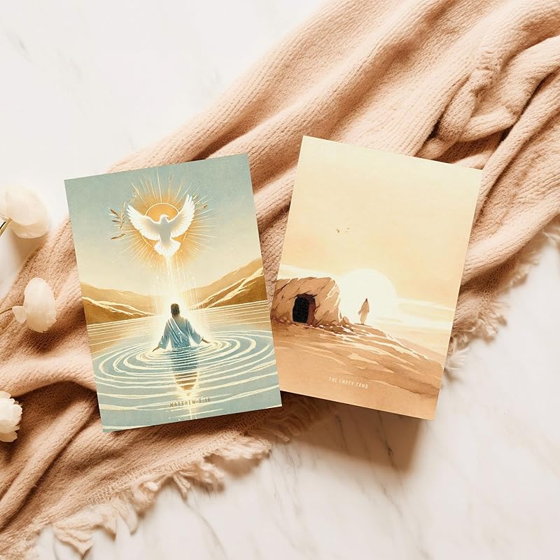 | Christian Greeting Cards Set of 6 with Envelopes | Blank Greeting Cards, Christian Gifts for Women, Scripture Cards Religious Gifts Christian Décor (5"x7" Inspirational Scripture Set)