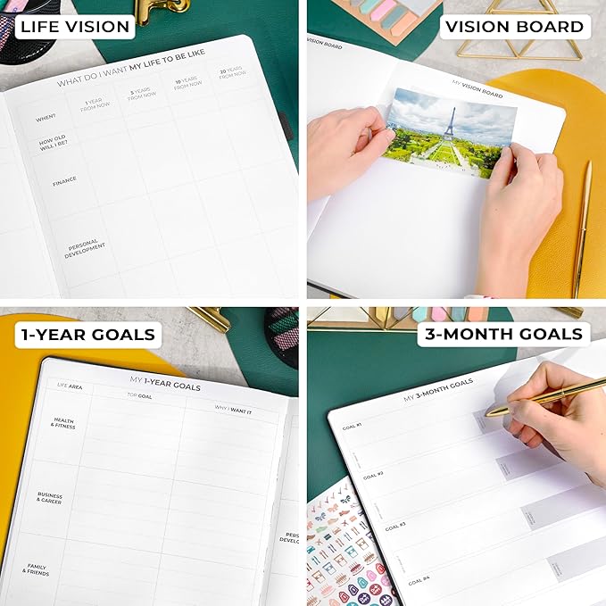 Clever Fox Planner PRO Premium Jan 2025-Jan 2026 – Luxurious Weekly, Monthly & Budget Agenda Organizer for Productivity & Reaching Goals, A4 Hardcover + Keepsake Box – Black