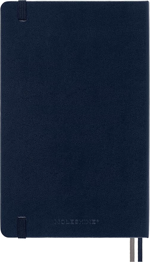 Moleskine Classic Expanded Notebook, Hard Cover, Large (5" x 8.25") Ruled/Lined, Sapphire Blue, 400 Pages