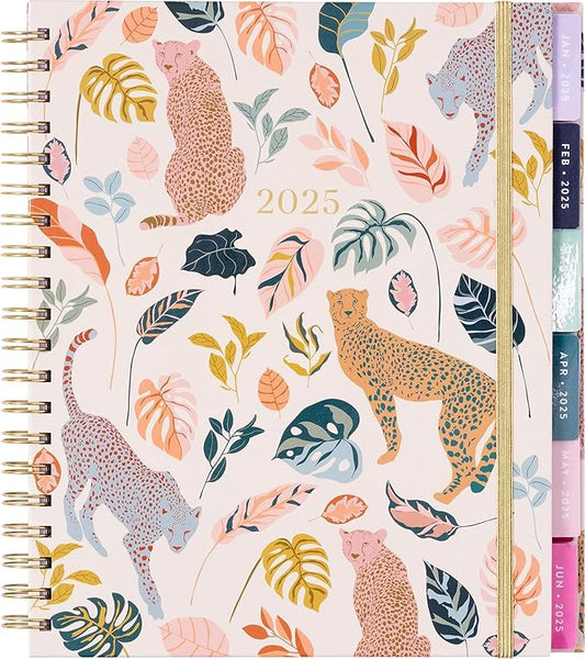 2025 Eccolo Large Spiral Agenda Planner, Hardcover, Weekly & Monthly Pages, 12 Month, Art + Quotes (Extra Large - 9" x 10.5")