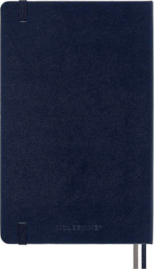 Moleskine Classic Expanded Notebook, Hard Cover, Large (5" x 8.25") Plain/Blank, Sapphire Blue, 400 Pages