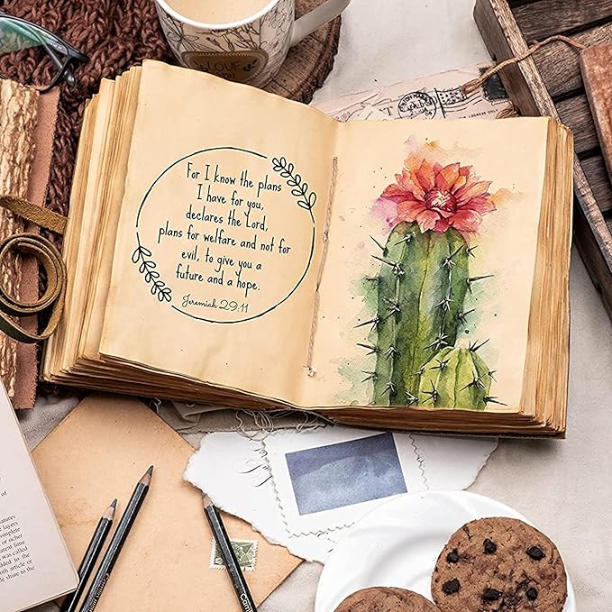 LEATHER VILLAGE Leather Bound Journal - Rustic Brown, 7"X5", 220 Pages - Vintage Blank Paper Diary for Writing, Drawing, Sketchbook, and Travel Notebook - Ideal for Women and Men